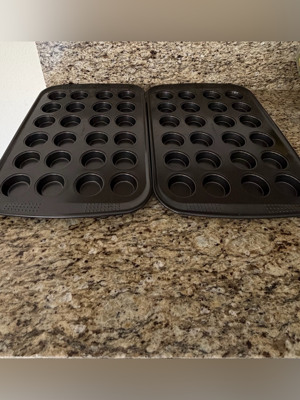 Nonstick Mini Muffin Pan Set - Black (2-Pack)